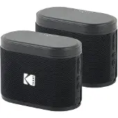 24hShop Kodak SoundBrix 2-pack / kannettavat Bluetooth-kaiuttimet / langattomat kaiuttimet / musta