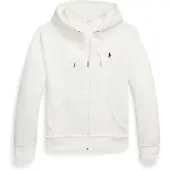 Ralph Lauren Double-Knit Full-Zip Hoodie - White - XXL
