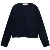Mango Long Sleeves Knit Cardigan - Black - 5-6