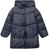 Mango Floral-Print Coat - Navy - 116