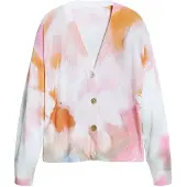 Desigual Neuletakki oranssi / pastellinpinkki / valkoinen