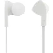 STREETZ E110 In-ear headset, 1-button remote, 3.5mm, mic, white