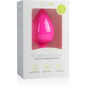 EasyToys Diamond - valkoinen kivinen anustappi (iso, pinkki)