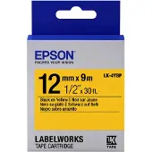 Epson LK-4YBP-kasetti, pastellinkeltainen mustalla painatuksella