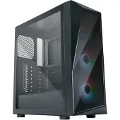 Cooler Master CMP 520, Midi Tower, PC, Musta, ATX, mikro ATX, Mini-ITX, Muovi, Terästä, Karkaistu lasi, Multi