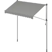 Songmics Puristettava markiisi, SONGMICS, 300x120 cm, Harmaa