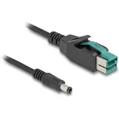 DeLOCK 80497, USB, DC 5.5, 3 m, Musta