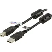 Deltaco USB-230FS 3 m USB-A - USB-B kaapeli