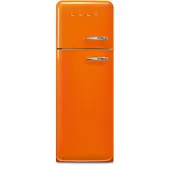 Smeg FAB30LOR6 Jääkaappi/Pakastin 172cm Saranointi vasemmalla Oranssi