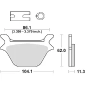 TRW Jarrupalat Hiilia TAKA, MCB 583 PC
