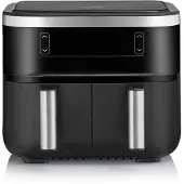 Severin FR 2453 Airfryer, kaksoinen, 2x4 L Musta
