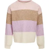 ONLY Kogsandy L/S Stripe Pullover Knt Noos - Multi/patterned - 134-140