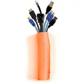 Multibrackets M Universal Cable Sock Self Wrapping 40 millimetriä 25 metriä - Kaapelinsuojasukka, oranssi