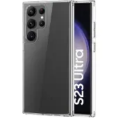 Insmat Crystal Cover, Galaxy S23 Ultra -suojakuori, Läpinäkyvä