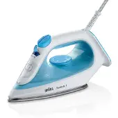Braun TexStyle 1 SI 1050 BL -höyrysilitysrauta, 2000 W, 0,22 l, sininen/valkoinen