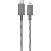 Moshi Integra USB-C – Lightning -kaapeli, 1,2 m, Titanium