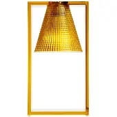 Kartell Design-pöytävalaisin Light-Air, Kerma/meripihka, Olohuone/ruokailutila, Synteettinen materiaali, Design