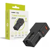 Mobile Origin Travel adapter 25W - EU/US/UK/AU - black