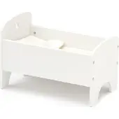 Kids Concept Dollbed White With Bedset - White - ONE SIZE