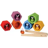 Adlibris Plan Toys A honeycomb with bees, an arcade toy, Plan Toys - PLTO-4125