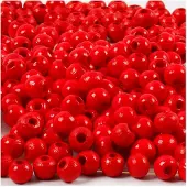 Creativ Company Wooden Beads Red 150pcs.