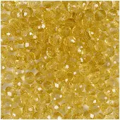 Creativ Company Faceted Beads Yellow 45pcs.