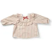 Elodie details Longsleeved Baby Bib - Candy Stripes - Pink - ONE SIZE
