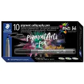 Staedtler pigment calligraphy pen 10 pcs turquoise
