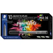 Staedtler pigment brush pen 10 pcs yellow