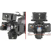 Kappa monokey cam-side contour sivulaukkuteline bmw r1300gsa (alumiinilaukut)