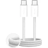 Puro Fabrik 60W Braided Cable USB-C - USB-C 3m - White