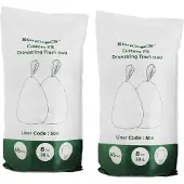 Songmics Räätälöidyt 30L/60L roskakoripussit, tiivis, kiristysnyöri, 45 kpl