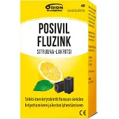 Orion Posivil Fluzink sitruuna-lakritsi 40 imeskelytabl
