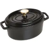 Staub La Cocotte oval gryta valurauta 1 L Musta