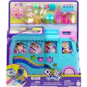 Polly Pocket Pet Mobile Adventure Playset With Micro Dolls & Transforming Camper Van, Pets & Toy Car - Blue - ONE SIZE