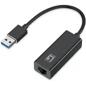 LevelOne USB-0401, Langallinen, USB, Ethernet, 1000 Mbit/s, Musta