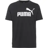 Puma Toiminnallinen paita 'Essential No. 1' musta / valkoinen