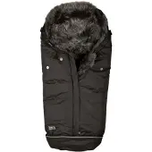 Bozz Lampaantaljalämpöpussi Pitkä Villa, Black/Grey