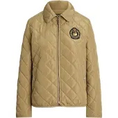 Ralph Lauren Crest-Patch Diamond-Quilted Jacket - Beige - L
