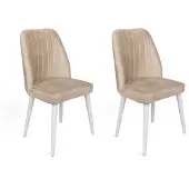 Hannah Home Tuolisarja (2 osaa), , beige/valkoinen