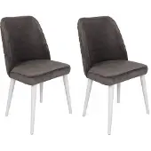 Atelier Del Sofa Tuolisarja (2 osaa), , 50x90x49 cm, harmaa/valkoinen