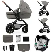 Kinderkraft MOOV 2 Air 3-in-1 Yhdistelmävaunut, Light Grey