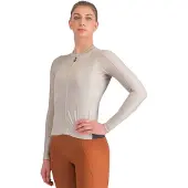 Castelli Espresso -pitkähihainen pyöräilypaita SIlver Moon/Dark Grey naiset
