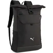 Puma Urheilureppu 'TECH Roll Top' musta / valkoinen