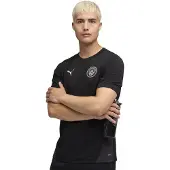 Puma Manchester City Treenipaita - Musta/hopea - , koko Small