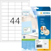 Herma 5051, Valkoinen, Suorakulmio, Kiinteä, Paperi, Matta, Laser/Inkjet
