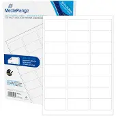 MediaRange MRINK150, Valkoinen, Kiinteä, 63,5 x 33,9, A4, Matta, Laser/Inkjet