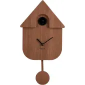 Karlsson Modern Cuckoo seinäkello dark wood print KA5964DW