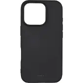 Onsala Collection Silikonipintainen MagSeries-suojakuori musta iPhone 16 Pro