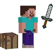 Mattel Minecraft Action Figuuri ja tarvikkeet 2-pakkaus Steven kanssa 3,25 tuuman kokoisessa keräilylelusarjassa
